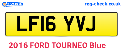 LF16YVJ are the vehicle registration plates.