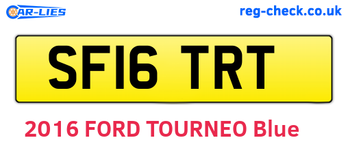 SF16TRT are the vehicle registration plates.