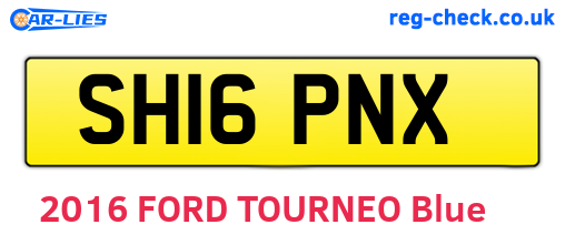 SH16PNX are the vehicle registration plates.