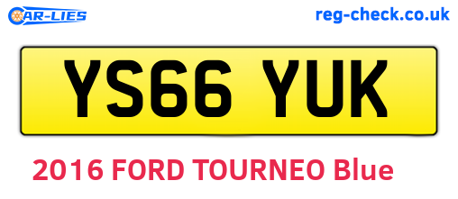 YS66YUK are the vehicle registration plates.