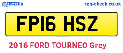FP16HSZ are the vehicle registration plates.