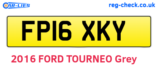 FP16XKY are the vehicle registration plates.