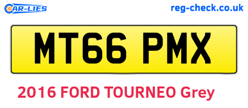 MT66PMX are the vehicle registration plates.