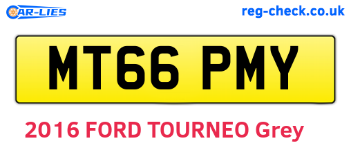 MT66PMY are the vehicle registration plates.