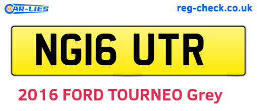 NG16UTR are the vehicle registration plates.