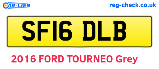 SF16DLB are the vehicle registration plates.