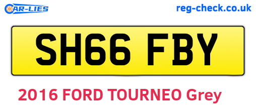 SH66FBY are the vehicle registration plates.