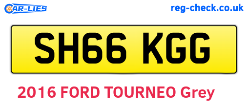 SH66KGG are the vehicle registration plates.