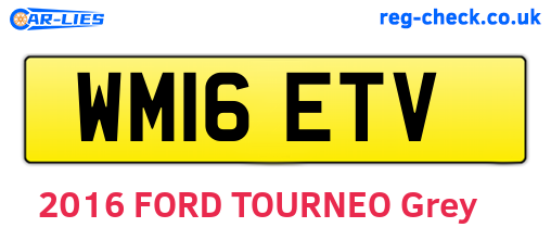 WM16ETV are the vehicle registration plates.