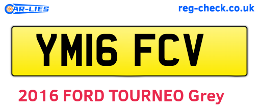 YM16FCV are the vehicle registration plates.