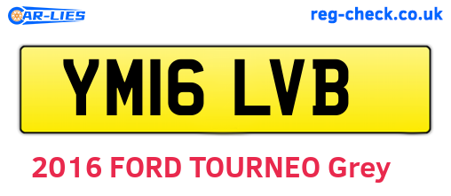 YM16LVB are the vehicle registration plates.