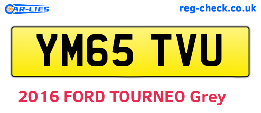 YM65TVU are the vehicle registration plates.