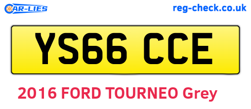YS66CCE are the vehicle registration plates.