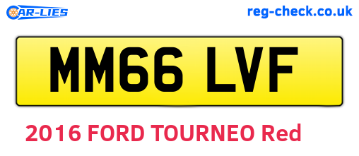 MM66LVF are the vehicle registration plates.