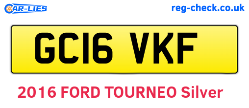 GC16VKF are the vehicle registration plates.