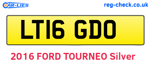 LT16GDO are the vehicle registration plates.