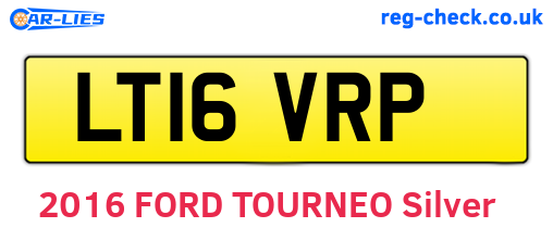 LT16VRP are the vehicle registration plates.