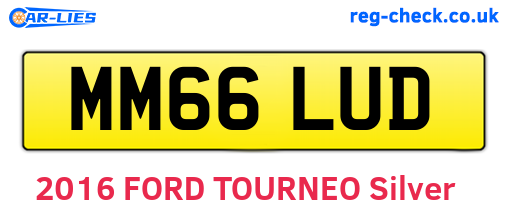 MM66LUD are the vehicle registration plates.