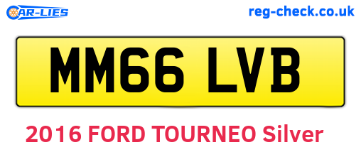 MM66LVB are the vehicle registration plates.