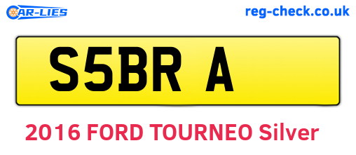 S5BRA are the vehicle registration plates.