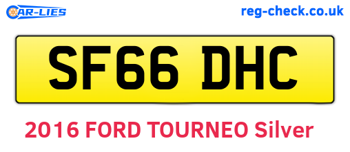 SF66DHC are the vehicle registration plates.