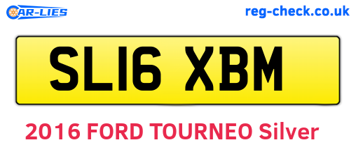SL16XBM are the vehicle registration plates.