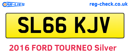 SL66KJV are the vehicle registration plates.