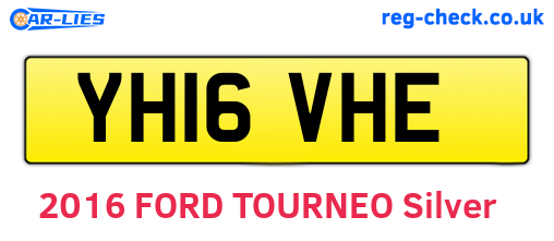 YH16VHE are the vehicle registration plates.