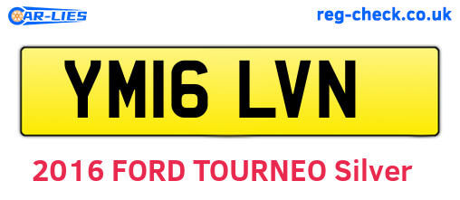 YM16LVN are the vehicle registration plates.