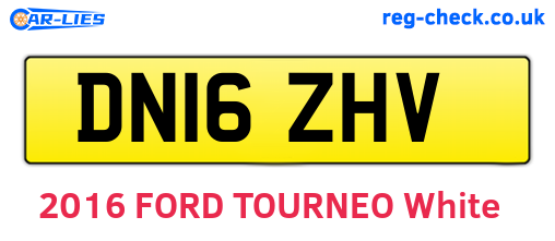 DN16ZHV are the vehicle registration plates.