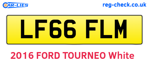 LF66FLM are the vehicle registration plates.