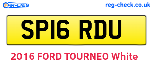 SP16RDU are the vehicle registration plates.