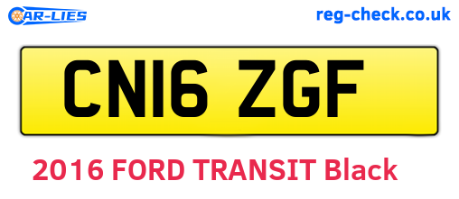 CN16ZGF are the vehicle registration plates.