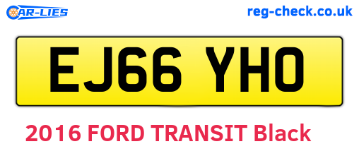 EJ66YHO are the vehicle registration plates.