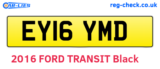 EY16YMD are the vehicle registration plates.
