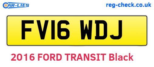FV16WDJ are the vehicle registration plates.