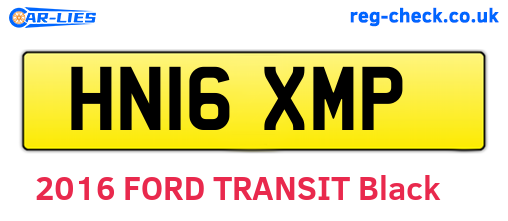HN16XMP are the vehicle registration plates.