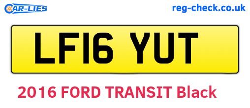 LF16YUT are the vehicle registration plates.