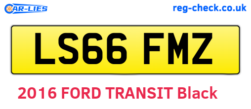 LS66FMZ are the vehicle registration plates.