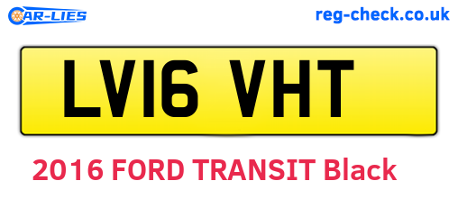 LV16VHT are the vehicle registration plates.
