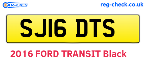 SJ16DTS are the vehicle registration plates.