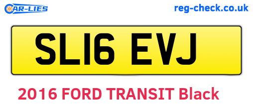 SL16EVJ are the vehicle registration plates.
