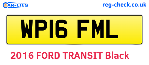 WP16FML are the vehicle registration plates.