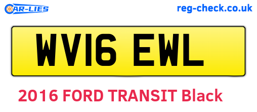 WV16EWL are the vehicle registration plates.