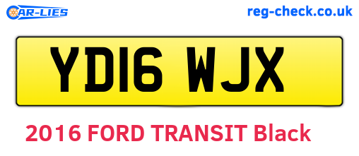 YD16WJX are the vehicle registration plates.