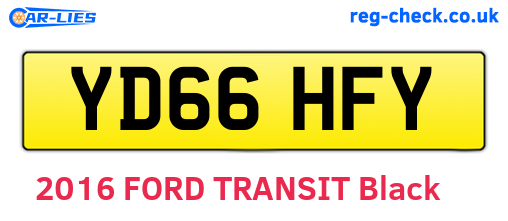 YD66HFY are the vehicle registration plates.