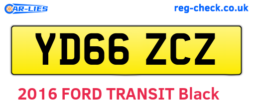 YD66ZCZ are the vehicle registration plates.