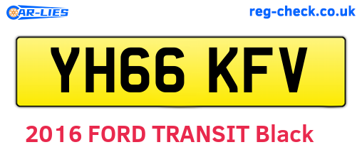 YH66KFV are the vehicle registration plates.