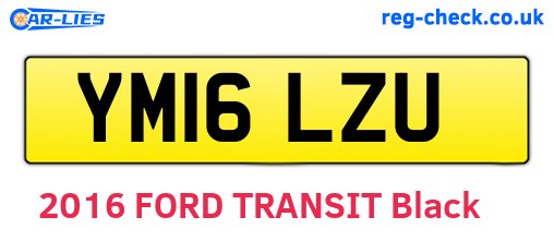 YM16LZU are the vehicle registration plates.