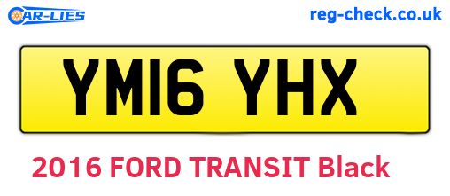 YM16YHX are the vehicle registration plates.